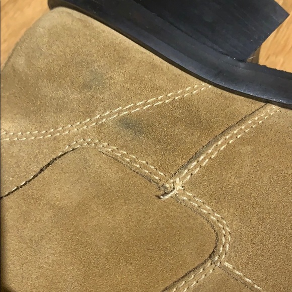 ACNE STUDIOS - Sand Beige Suede Ankle Boots - Picture 10 of 16